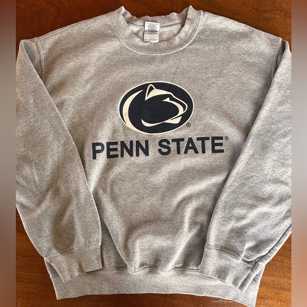 Penn State Gray Gildan Crewneck Sweatshirt, Adult M